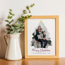 Kerst familie foto Poster en print