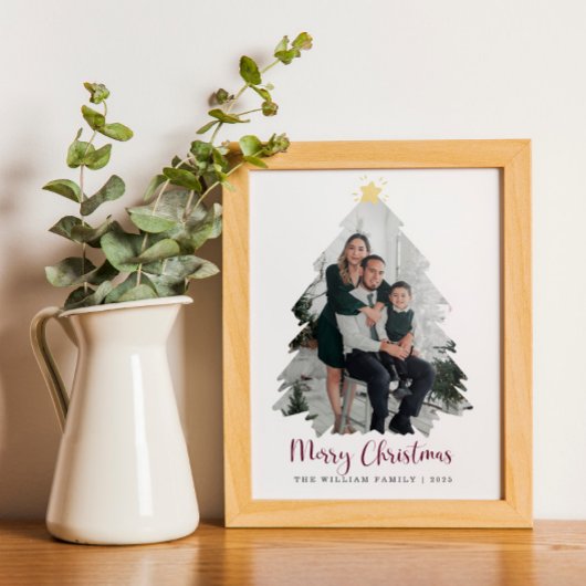 Kerst familie foto Poster en print