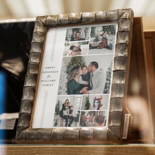 Kerst familie foto Poster en print