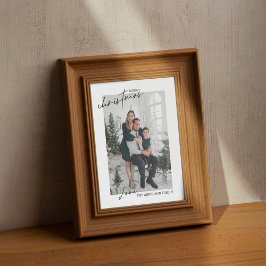 Kerst familie foto Poster en print