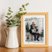 Kerst familie foto Poster en print