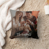 Kerst familie foto script Persoonlijk gemaakt Kussen (Deken)