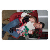 Kerst Familie Foto Sjabloon 4 x 6 Kleinkinderen Magneet (Horizontaal)