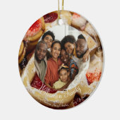 Kerst Familie Foto Sugar Cookie Ornament (Links)
