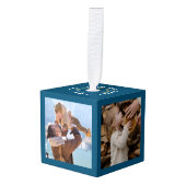 Kerst Familie Keepsake Ornament (Voorkant hoekig)