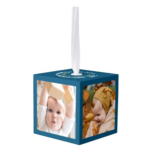 Kerst Familie Keepsake Ornament (Achter hoekig)