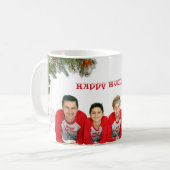 Kerst Familie Koffie Mok (Voorkant links)