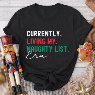 Kerst Familie Matching Grappige Stoute Lijst Gen Z T-shirt