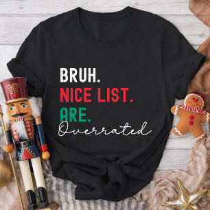 Kerst Familie Matching Grappige Stoute Lijst Gen Z T-shirt