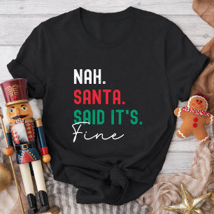 Kerst Familie Matching Grappige Stoute Lijst Gen Z T-shirt
