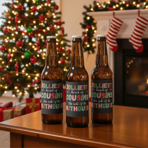 Kerst Familie Neef Oudejaarsbijeenkomst Matching Bier Etiket