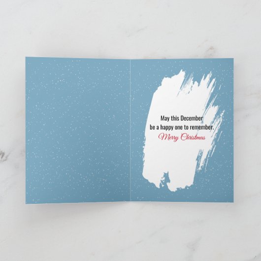 Kerst familie pinguïns met een houten teken kaart (Binnen)