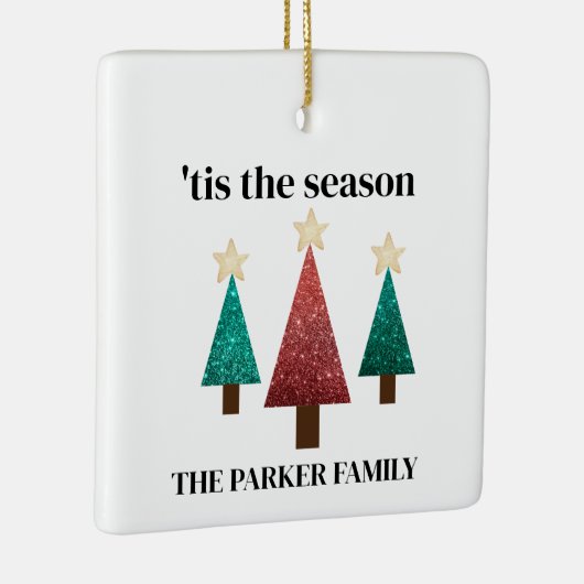 Kerst Familie Plein Ornament (Rechts)