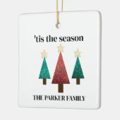 Kerst Familie Plein Ornament (Links)