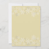 Kerst Familie Update Letter Sneeuwvlokken Kaart (Achterkant)