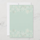 Kerst Familie Update Letter Sneeuwvlokken Kaart (Achterkant)