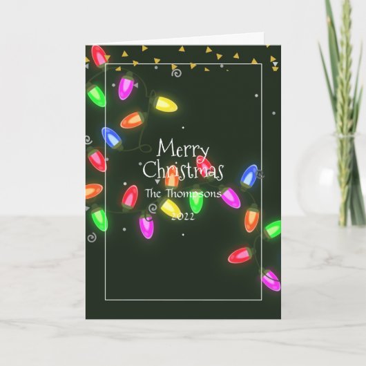 Kerst familiefoto kerstkaart feestdagen kaart (Voorkant)