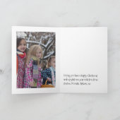 Kerst familiefoto kerstkaart feestdagen kaart (Binnen)