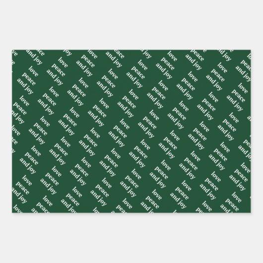 Kerst Familiefoto Liefde Vrede Joy Vakantie Inpakpapier Vel (Voorkant 2)