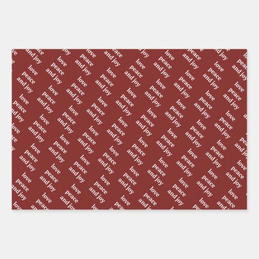 Kerst Familiefoto Liefde Vrede Joy Vakantie Inpakpapier Vel (Voorkant 2)