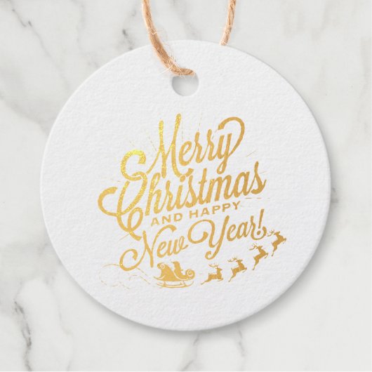 Kerst familienaam uit het verleden bedankjes labels (Voorkant)