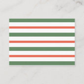 Kerst, Familietradities Spel, Baby shower Informatiekaartje (Achterkant)