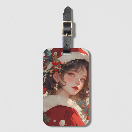 Kerst Fantasy: Vakantie Romance Bagagelabels 2 (Voorkant (verticaal))