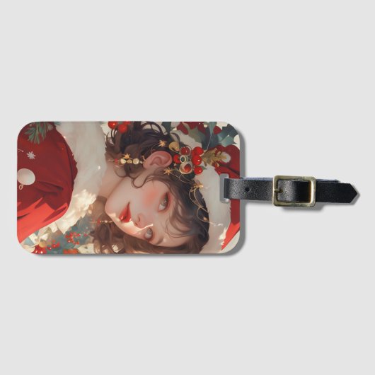 Kerst Fantasy: Vakantie Romance Bagagelabels 2 (Voorkant (horizontaal))