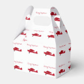 Kerst Favor Boxes Noordpool Vliegtuig Bedankdoosjes (Voorkant Zijde)