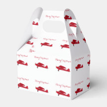 Kerst Favor Boxes Noordpool  Vliegtuig