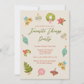 Kerst Favoriete Dingen Feest Vakantie Fun Schattig Kaart (Voorkant)