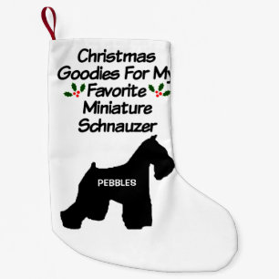 Kerst Favoriete Miniatuur Schnauzer Dog Kleine Kerstsok