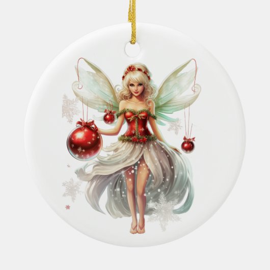 Kerst fee Ornament (Achterkant)
