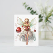 Kerst fee Ornament Feestdagenkaart (Staand voorkant)