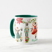 Kerst Feest De Notenkraker Ballet Groen Mok (Voorkant links)