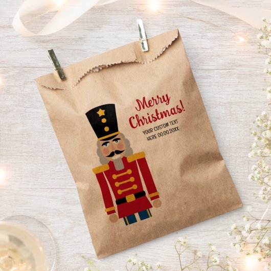 Kerst feest gunst tassen met schattige notenkraker bedankzakje (Geknipt)