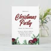 Kerst Feest Uitnodiging Kaarten (Staand voorkant)