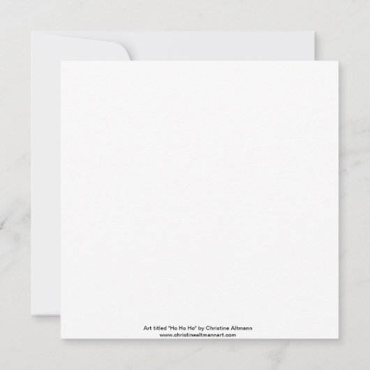 Kerst, feest, uitnodiging, Kerstman, Claus, sneeuw Kaart (Achterkant)