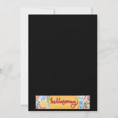 Kerst feestdag aanbidden hem zilver kaart (Achterkant)