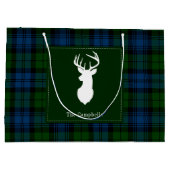 Kerst Feestdagen Campbell Militaire Tartan Groot Cadeauzakje (Achterkant)