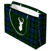 Kerst Feestdagen Campbell Militaire Tartan Groot Cadeauzakje (Achterkant Gekanteld)