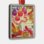 Kerst Feestdagen Decoratie Vierkant Ornament (Rechts)