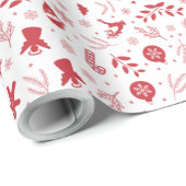 Kerst Feestdagen Elementen Cadeaupapier (Rol Hoek)