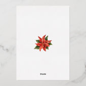 Kerst Feestdagen Familie Foto Groeten Goud (Achterkant)