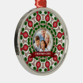 Kerst Feestdagen Familie Keepsake Metalen Ornament (Rechts)