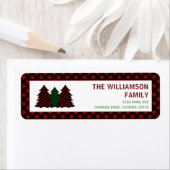 Kerst Feestdagen feestelijke retour adreslabels Etiket (Insitu)