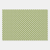 Kerst Feestdagen Groen Wit Vrolijk en helder Inpakpapier Vel (Voorkant 2)