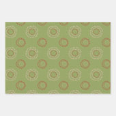 Kerst Feestdagen Groen Wit Vrolijk en helder Inpakpapier Vel (Voorkant)