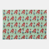 Kerst Feestdagen Joy Dragon Theedoek (Horizontaal)