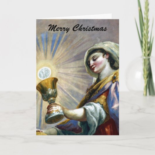 kerst feestdagen kaart (Voorkant)